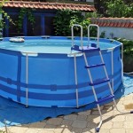 Above ground pool at home