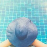 relax time at clean pool after filter water