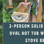 ALEKO 2-Person Solid Natural Pine Oval Hot Tub with Charcoal Stove Reviews