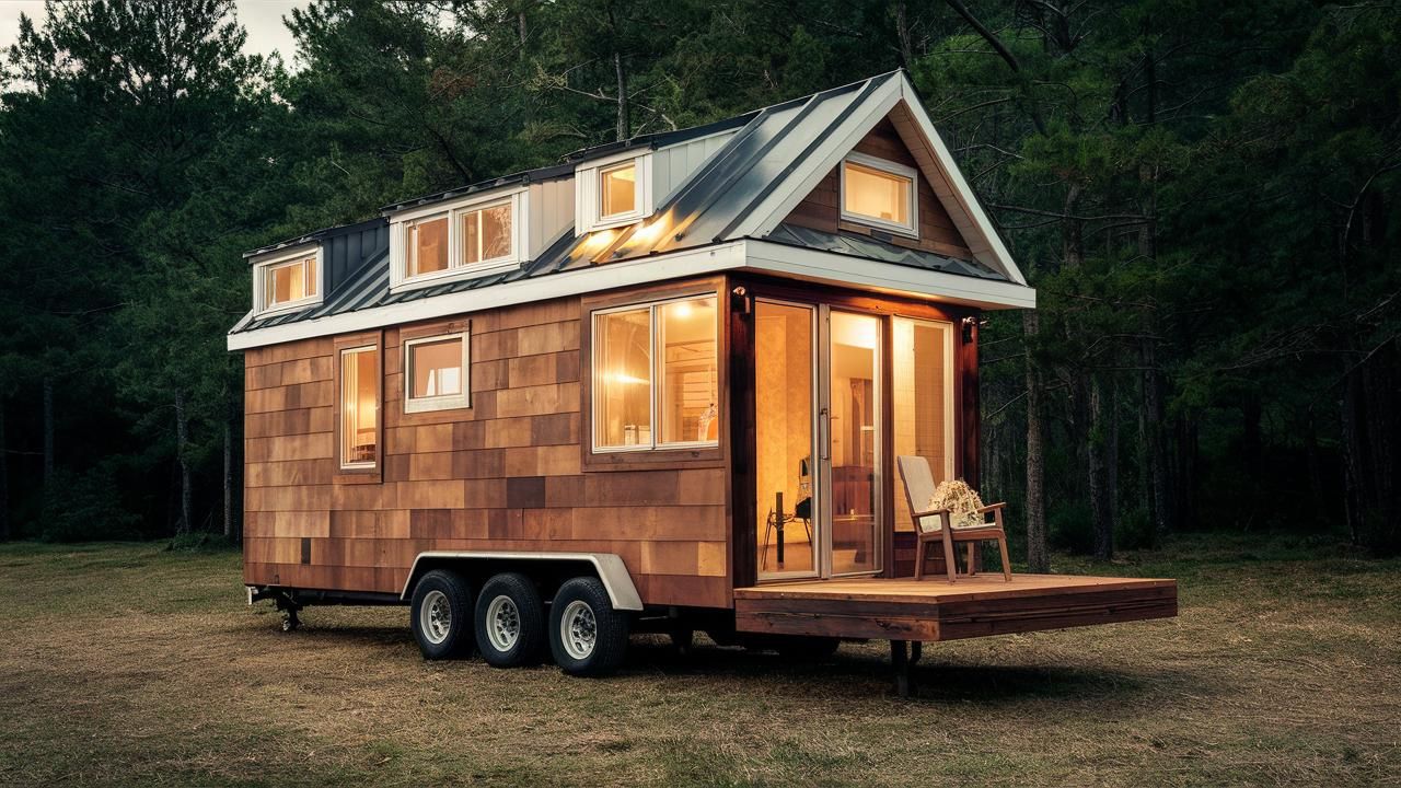 DIY projects and reclaimed materials used in tiny house construction