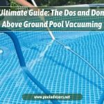 vacuuming above ground pool