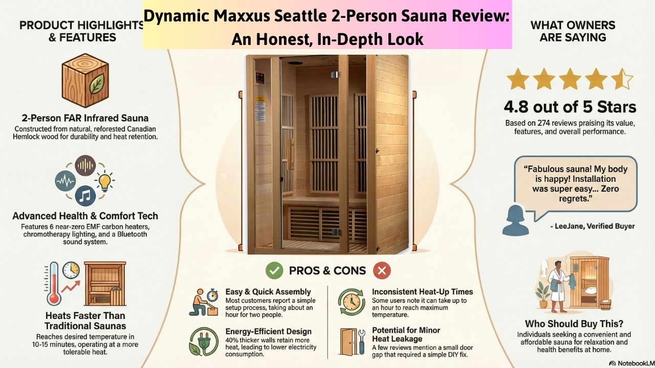 Dynamic Maxxus Seattle 2-Person Sauna Review