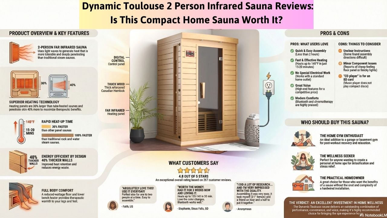 Dynamic Toulouse 2 Person Infrared Sauna Reviews