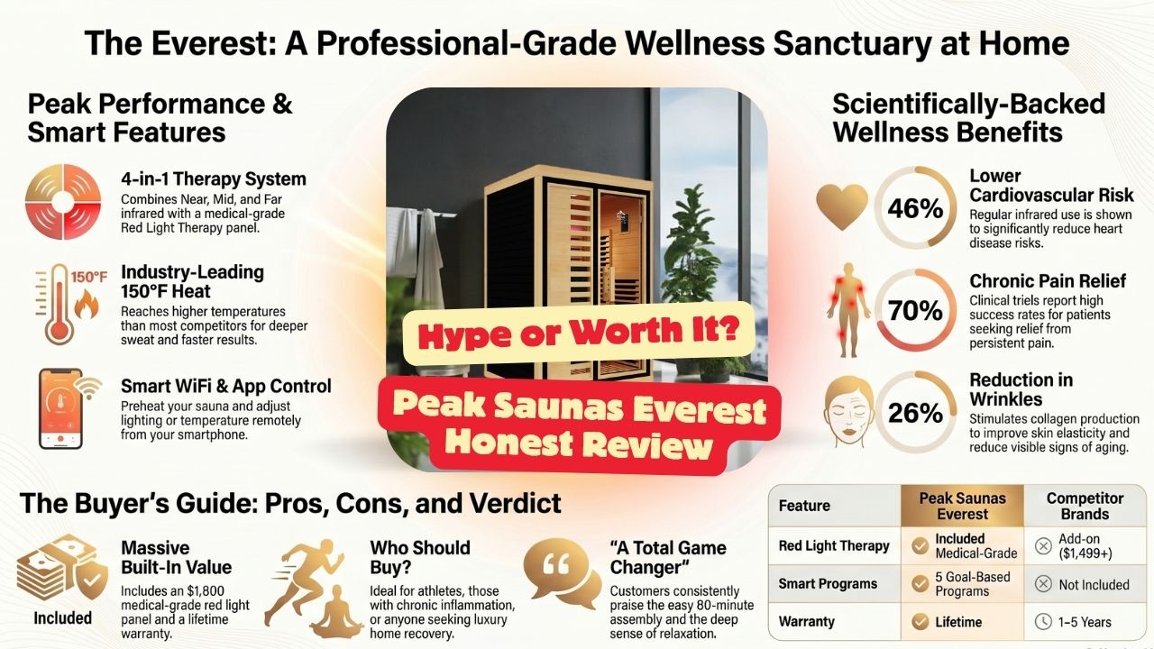 Peak Saunas Everest 2-Person Full Spectrum Infrared Sauna Review