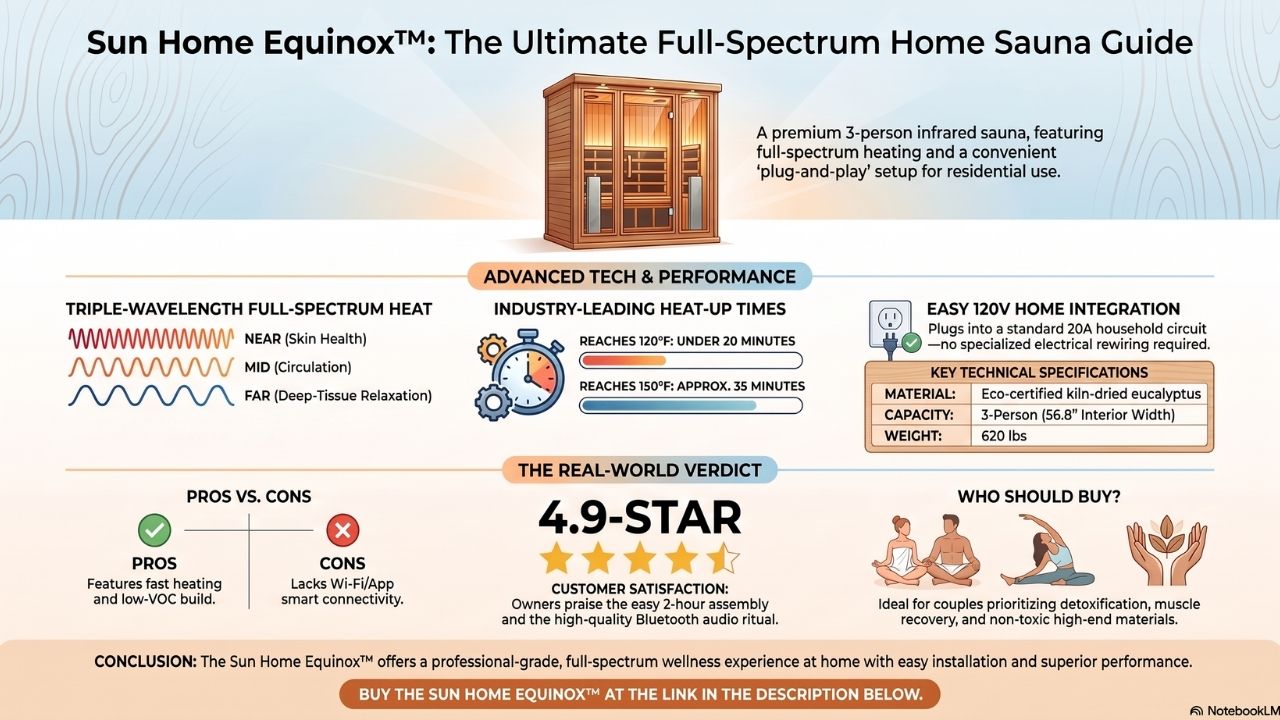 Sun Home Equinox™ Full-Spectrum Infrared Sauna Guide